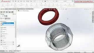 #SOLIDWORKS TUTORIAL   LOCK NUT M24#