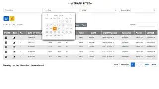 Google Apps Script - webApp CRUD with Popup Modals in DataTables | Multi Filters (Member)