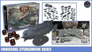 UNBOXING STURGINIUM SKIES - Dystopian Wars 2 Player Starter Set By Warcradle Studios