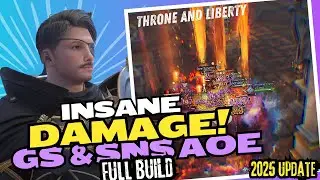 Throne and Liberty 2025: INSANE DAMAGE! Greatsword & Sword Shield AoE Build! (Easy to Use)