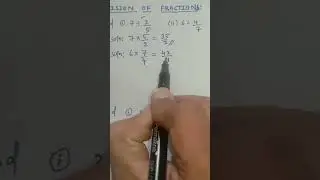 Division of whole number & fraction (6) ÷ (4/7)