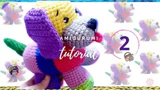 🐶Vamos usar restantes de Lana para perrito Patchwork - Parte 2 #crochettutorial #ganchillo