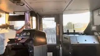 駅間でMH吹鳴(対向に挨拶+踏切？)