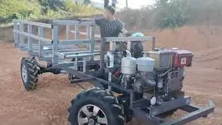 Test thử mẫu xe công nông đầu ngang mới cho anh em tham khảo