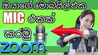 How to convert android mobile as to microphone/sinhala