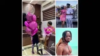 Mr Eazi sent flowers, balloons and champagne to Temi Otedola