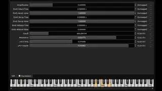 Yomunoid. LV2 plugin synth. WIP. Now with saw-tooth samples & LFO.