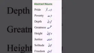 abstracts noun