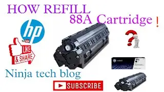 How to Refill 88a cartridge #HP #fix #Ninja Tech Blog