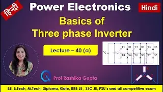 #40 (a) Basics of three phase inverter with circuit description | Hindi.