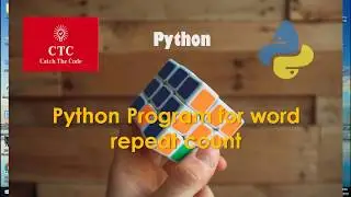 Python program for word repeated count in the string