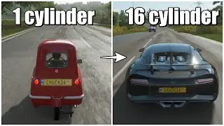 1 to 16 cylinders | Forza horizon 4