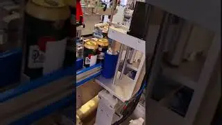 Этикетировочный автомат для нанесения самоклеящейся этикетки  Проверка этикетировки банок. ПрактикМ
