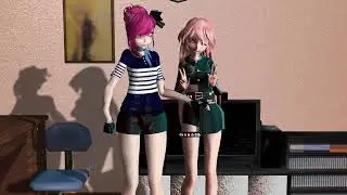 MMD Luka And Alysa Fernandez Casual-TikTok - Simple Dimple Pop It Russian Song 