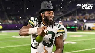 Aaron Jones in a postgame brawl after Packers win over Vikings