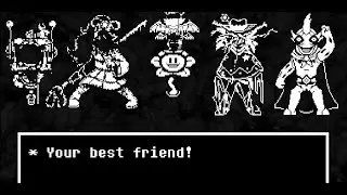 All Dead Bosses And Areas In Flowey Battle (+secret) - UNDERTALE YELLOW