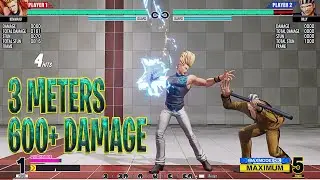 KOF XV: BENIMARU 3 Bars Combo From cr.B (600+ Damage) !