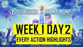 PMGC 2020 League W1D2 Highlights | Pubg Mobile Global Championship | Week 1 Day 2