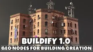 Buildify Blender : Free Geometry Nodes for Building Creation | Realistic Buildings