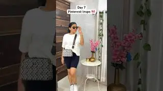 Pinterest Inspo | Day 7 | Shopping fit | Shruti Kothari #outfitstyling #fashion #grwm  #bikershorts