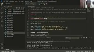 Programa para calcular la edad en Python