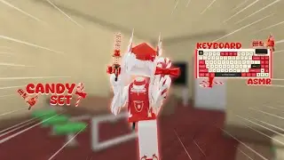 Playing MM2 with CANDY SET *Keyboard ASMR* {Murder Mystery 2)