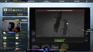 Huntsman knife case hardened blue tip unbox
