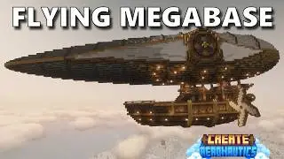 I Built a Factory in a MEGA AIRSHIP Using Create Aeronautics!