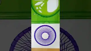Turning a €1 Spirograph into a viral masterpiece #spirograph #spirographshr#shorts#asmr#satisfying