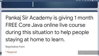 FREE BEST CORE JAVA TRAINING
