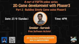 Class #13 | 2D Game Development With Phaser3 | (தமிழில்) | FSFTN | Part-2