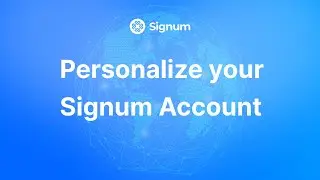 How to update your Signum Account 🎨🤩