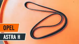 How to change serpentine belt on OPEL ASTRA H Saloon [TUTORIAL AUTODOC]