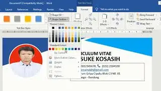 Cara membuat Desain Curiculum Vitae Part 1