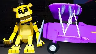 FINDING THE SECRET GOLDEN FREDDY ANIMATRONIC AND UNLOCKING THE PLANE! | FNAF Killer in Purple 2