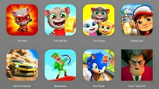 Tom Hero Dash,Tom Gold Run,Tom & Freinds,Subway Surfers,Stunt Car Extreme,Bowmasters,Scary Teacher