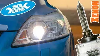Ford Focus Mk2 FL (DA3/DB3, 08-10) how to change the xenon bulb. replace instructions.