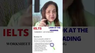 How to attempt IELTS Reading - List of Headings
