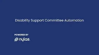 Disability Support Committee Automation