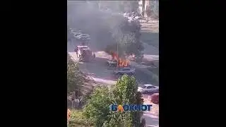Загорелся автомобиль в Волгограде