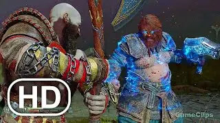 God of war Ragnarok kratos vs Thor fight scene 4k 60fps