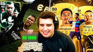 Gastei R$1.000 no FC 25 e no EFOOTBALL 2025 💸 Qual jogo me deu CARTAS MELHORES?