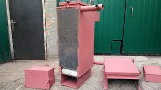 шахтенный котел  с топкой из кирпича 2020