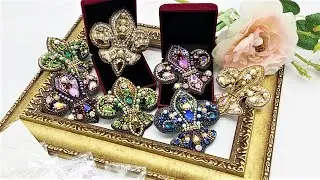 Коробочки с материалом+подробный МК по броши 
