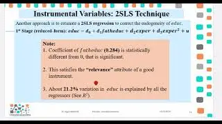 2SLS Multivariate_IV Estimations