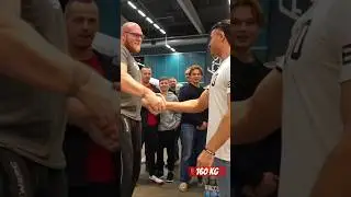 160kg The largest golden dumbbell in the world💪🏼