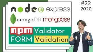 🔴 #22: Using NPM Validator Package for Validation using MongoDB in (NodeJS) Express App in Hindi