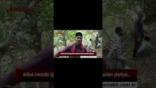 Afrikalı üniversite öğrencileri harçlıklarını fındık bahçesinden çıkartıyor...