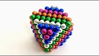 Make colorful cubes with magnet balls!