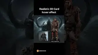 A Realistic 3D Card hover effect using only CSS || 